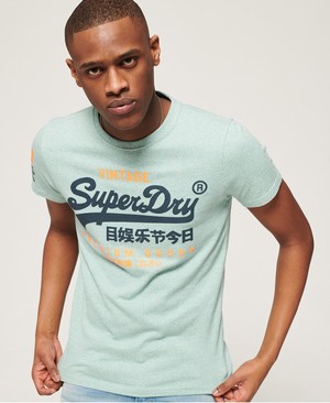 Superdry Premium Goods Duo Férfi Pólók Zöld | ISEXR6428